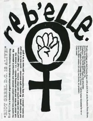Riot Grrrl Zine Cover. Image: Rock & Roll Hall Of Fame Archive